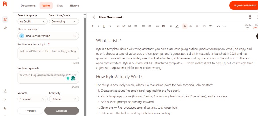 Rytr Review 2026: Is It Still Worth It for Solo Creators?